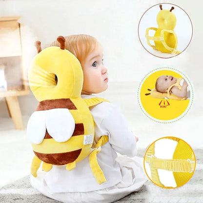 Coussin Bébé - BabyHeadBackProtector™ - Jaune - Éveil bébé