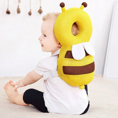 Coussin Bébé - BabyHeadBackProtector™ - Jaune - Éveil bébé